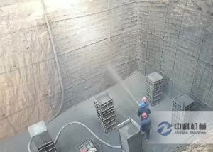 小型液壓濕噴機(jī)深基坑加固噴錨作業(yè)施工視頻