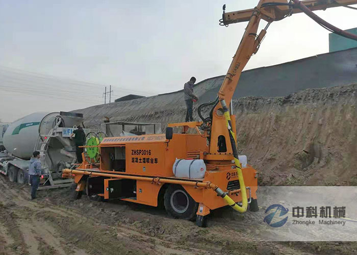 濕噴臺車機(jī)械手施工視頻